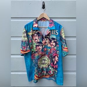 Classic Beatles Unisex Hawaiian Shirt Full Size xl